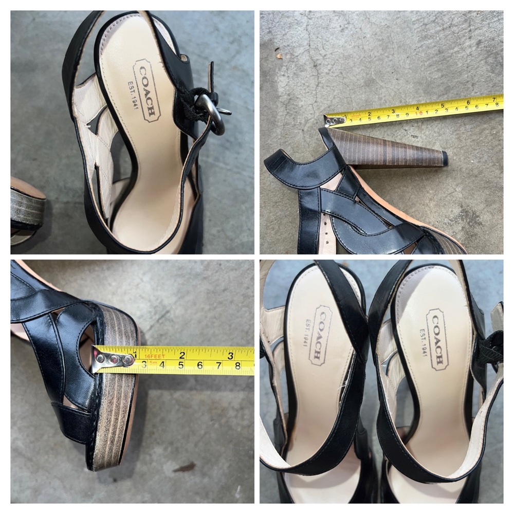 COACH TAMARA PLATFORM WITH HEELS SANDALS - Picture 7 of 11